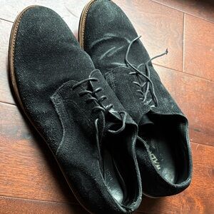 Elegant Black Suede Oxfords
